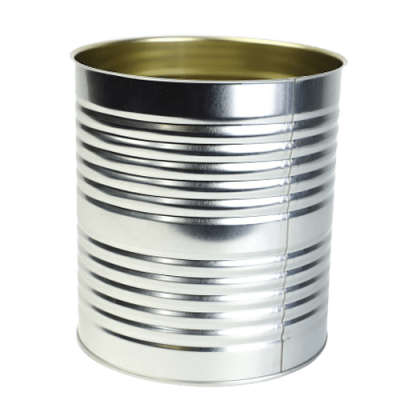 3 kg Round Tin Cans Uncoated